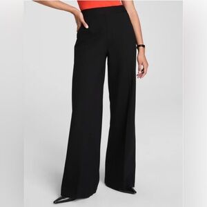 SPANX Black Wide Leg High Waisted Pants
